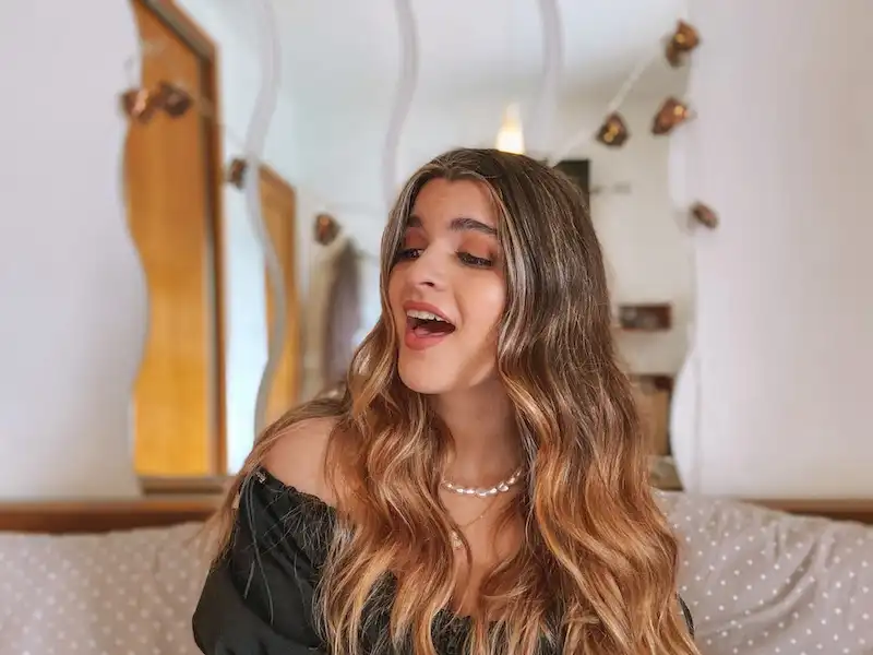 A picture of me singing!