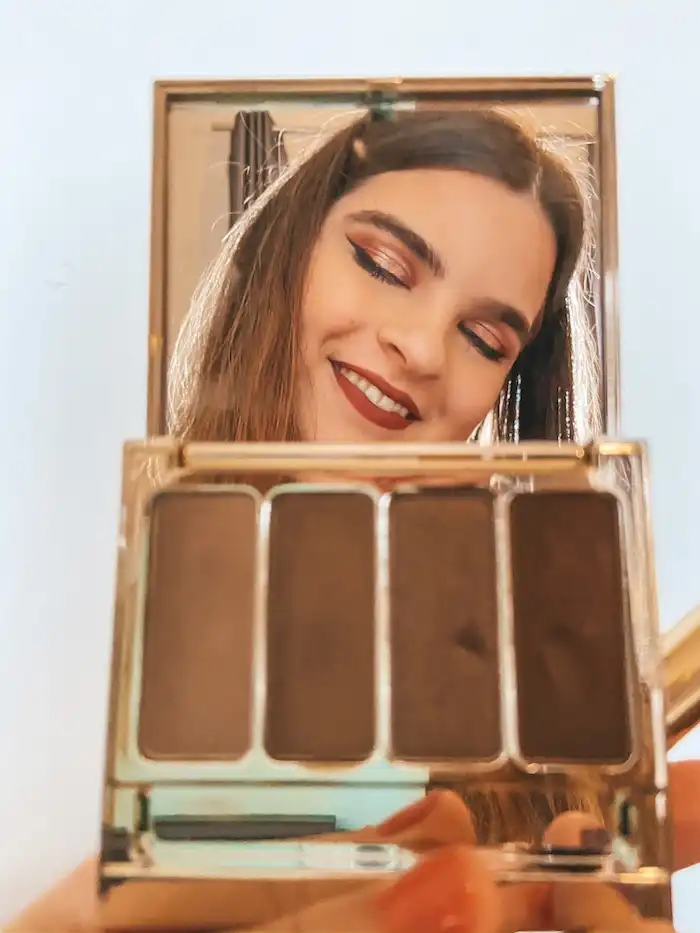 A picture of me doing makeup!
